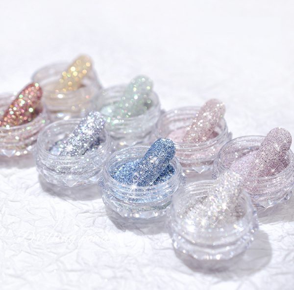 Nail Glitter Crystal Pigment Reflective Nail Powder Diamond Shiny