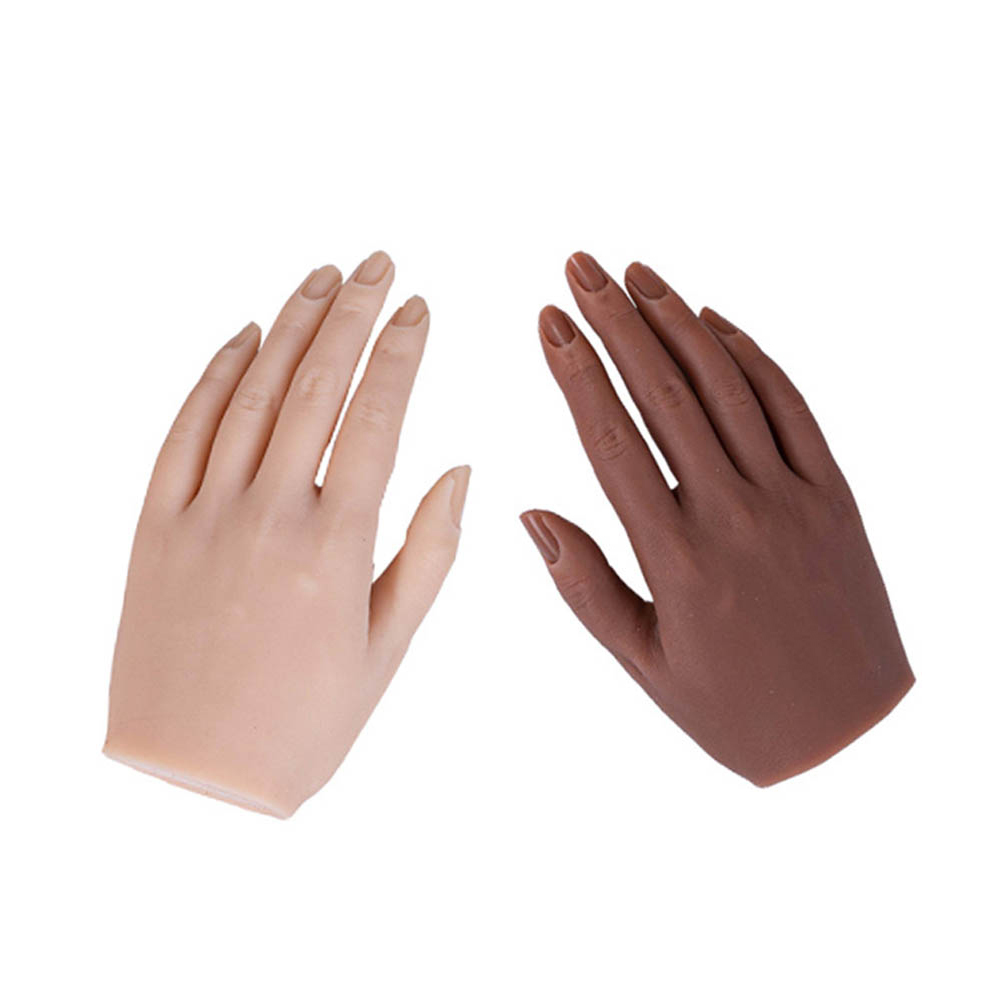 Poseable Silicone Practice Hands and fingers - 6 different skin tones –  Dynamic Nail Supply