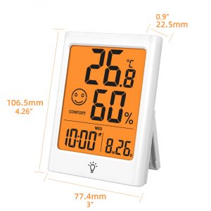 Indoor Thermometer Room Thermometer LCD Meter Accurate Humidity