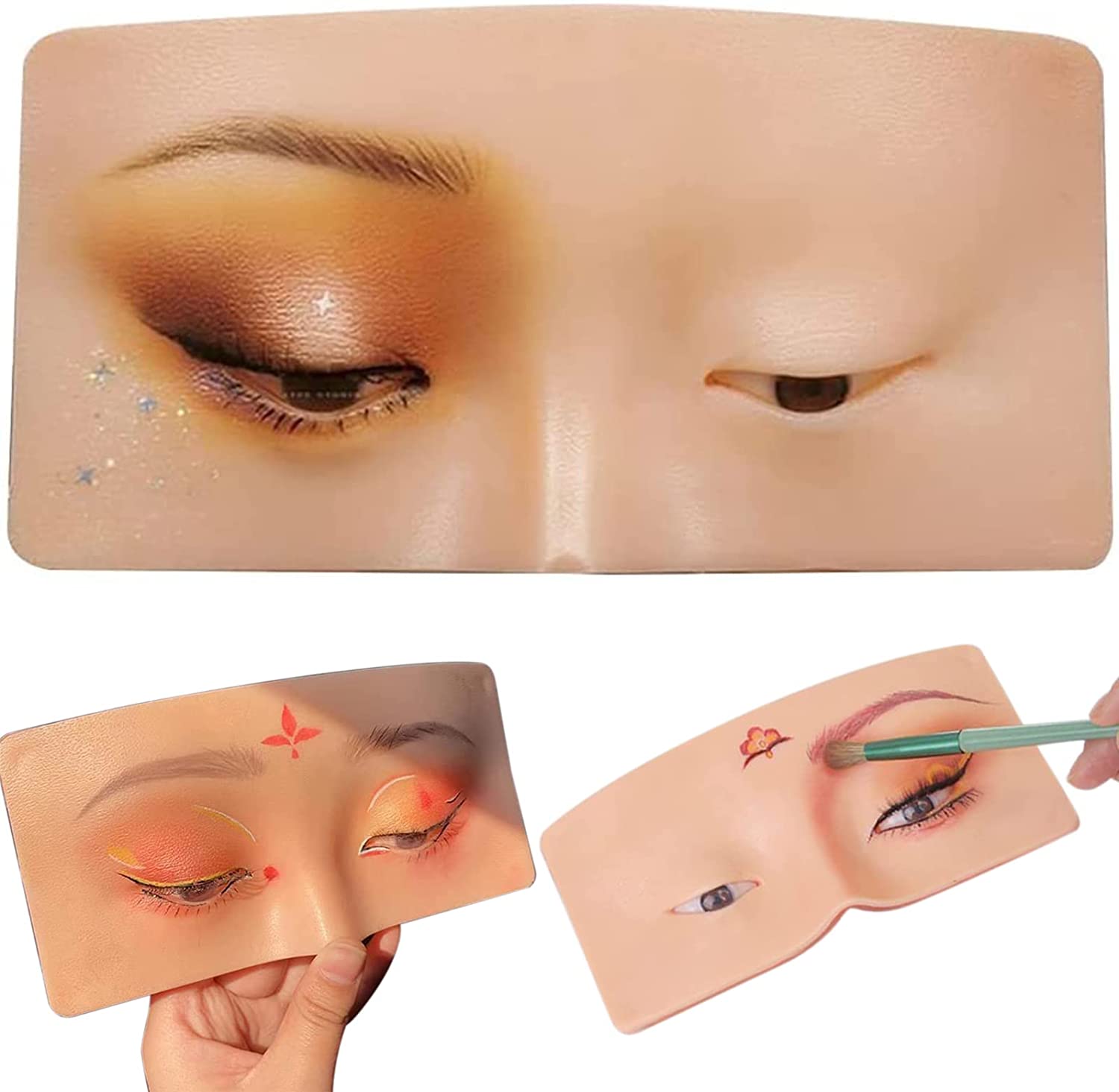 Makeup Practice Face Easy to Clean Accessories Reusable The