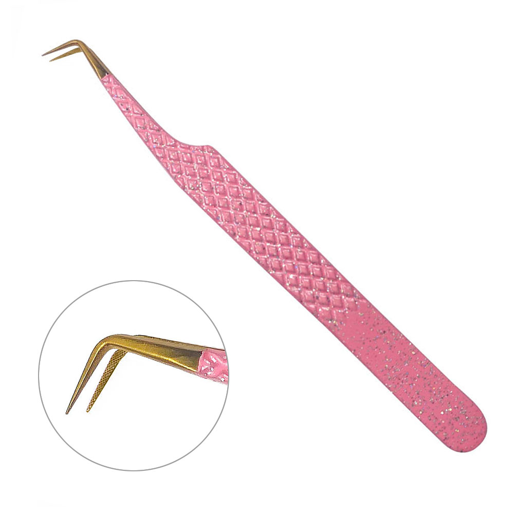 Lash Extension Needle Nose Tweezer - Rose Gold