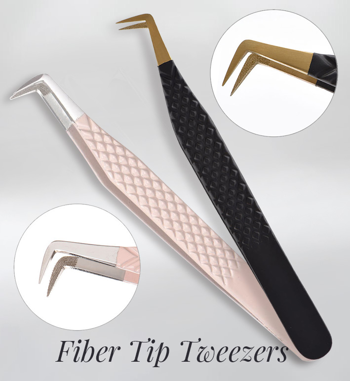 High Quality Plus Long Tweezers for Volume Lashes - Galash