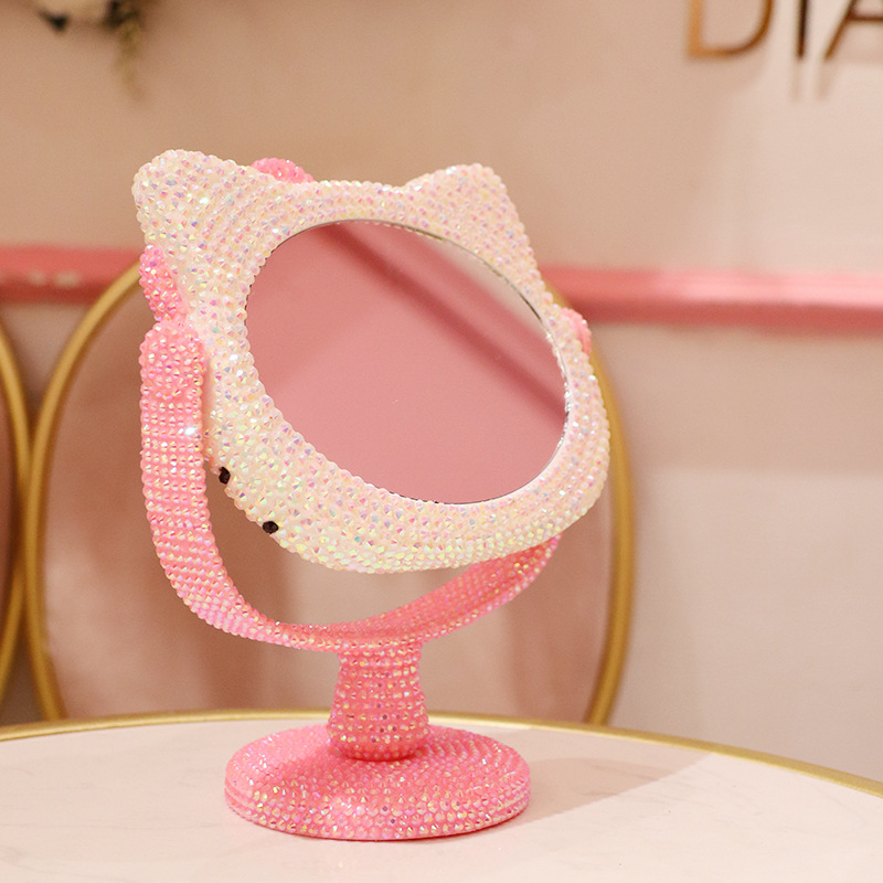 Wholesale Luxury Hello Kitty Bling Diamond Mirror